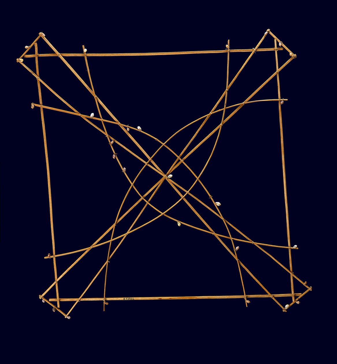 Wapepe Navigational Chart, Late 19th Century by Micronesian Micronesian