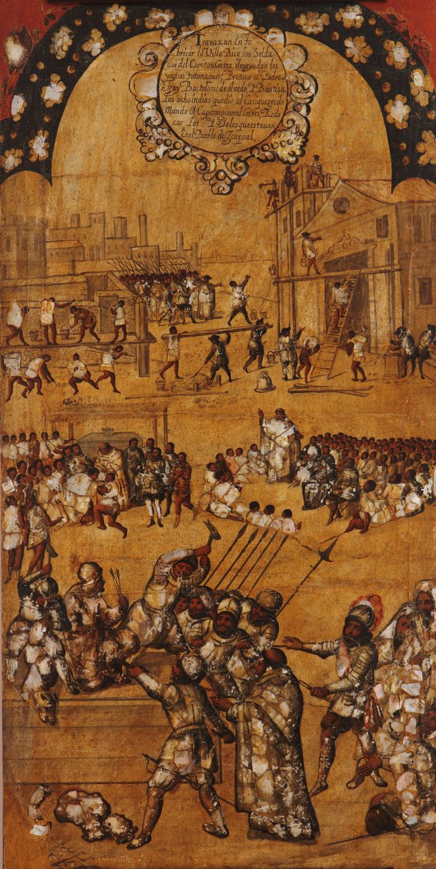 The Conquest of Mexico. Plate IV by Miguel Gonzales
