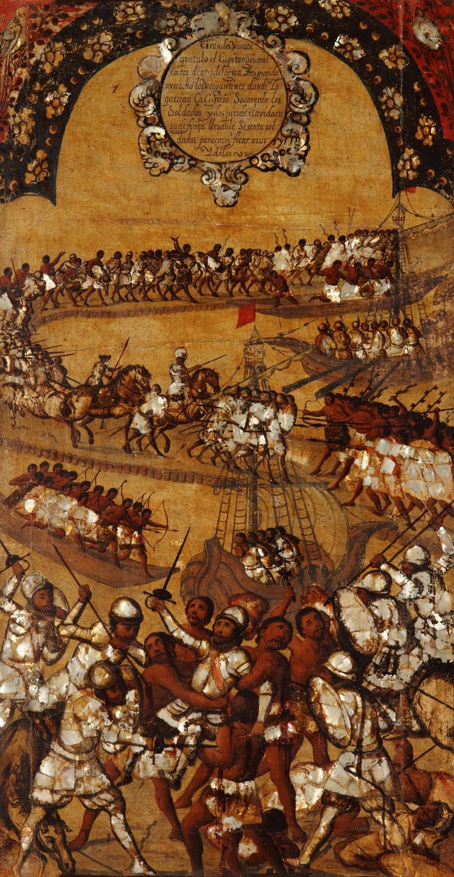 The Conquest of Mexico. Plate XXI by Miguel Gonzales