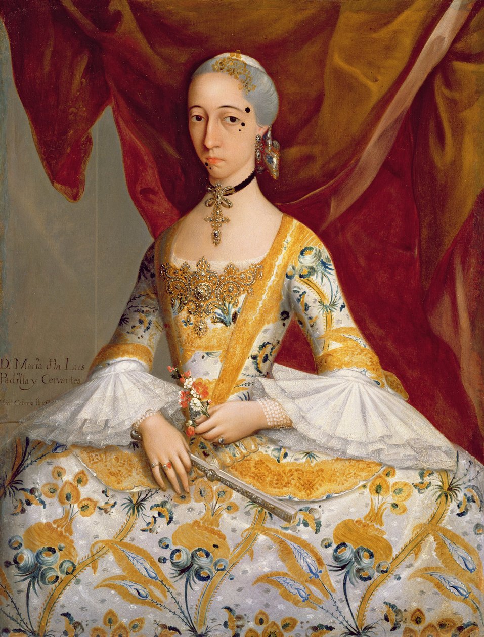 Dona Maria de la Luz Padilla y Cervantes by Miguel Cabrera