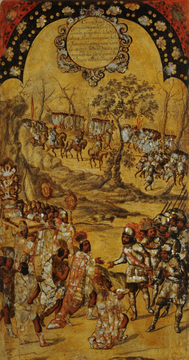 The Conquest of Mexico, Plate VIII by Miguel Gonzales