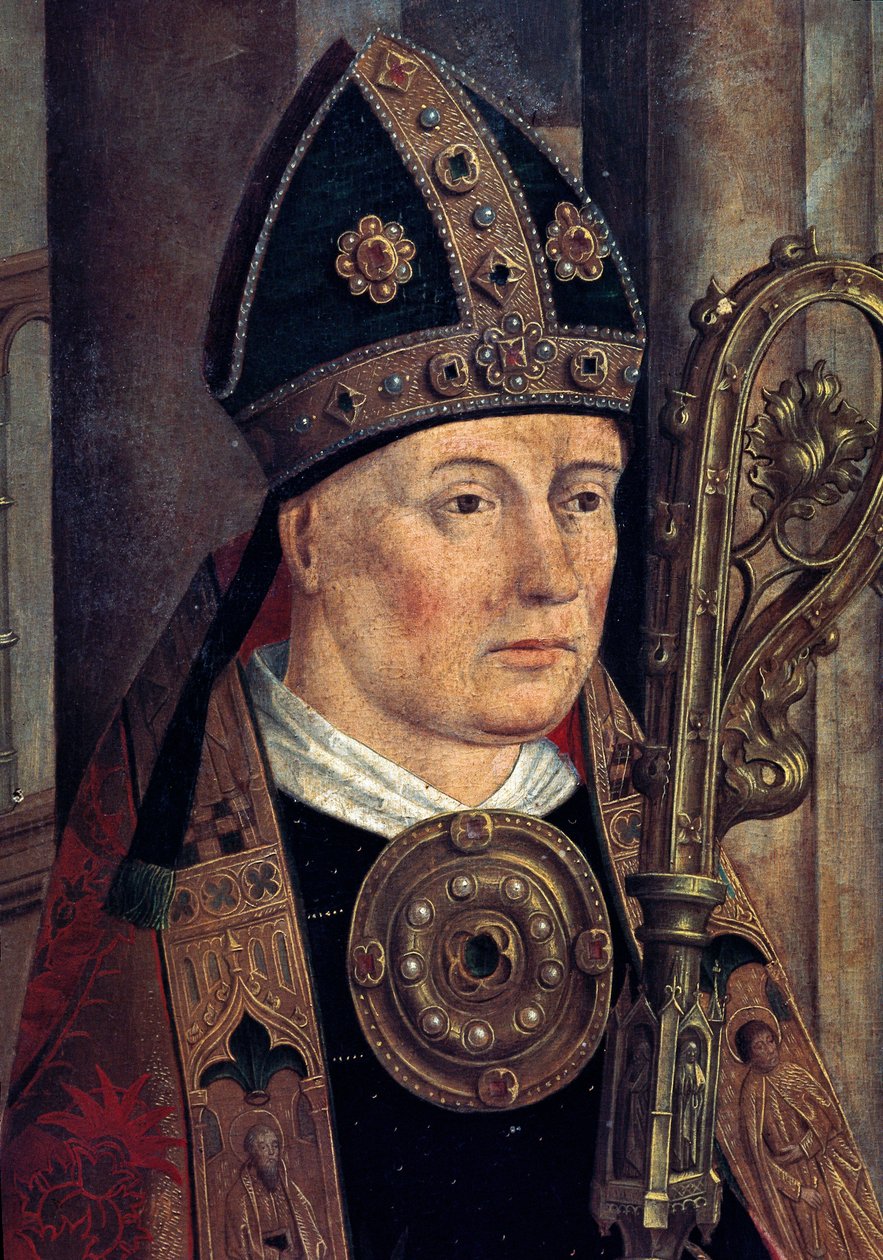 Saint Isidore of Sevilla (560 or 570 - 636) (detail) by Miguel Zitow