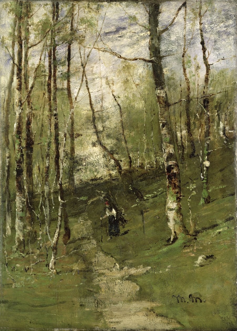 In the Barbizon Woods by Mihály Munkácsy