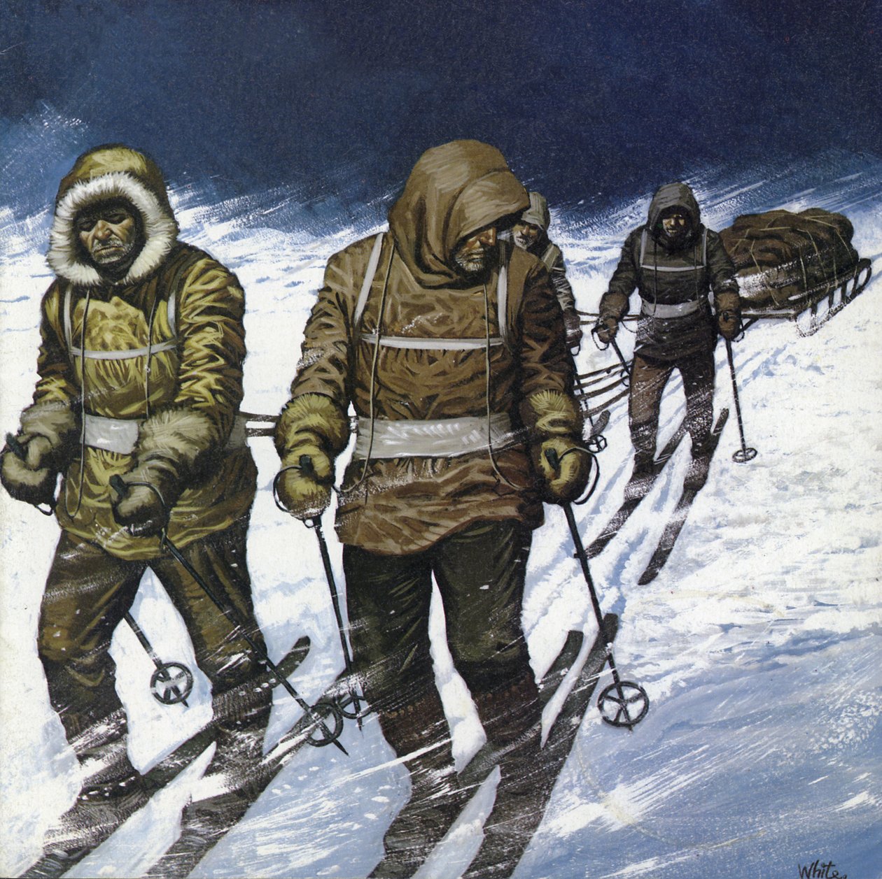 Trek to the Pole by Mike (20th century) White
