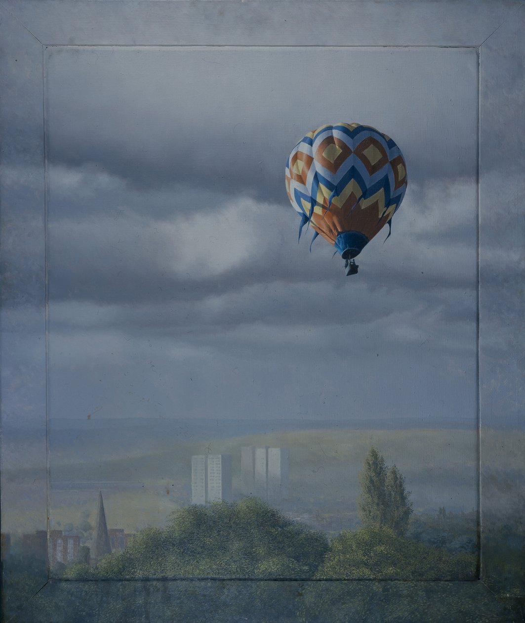Balloon Over Sheffield by Mike Briscoe