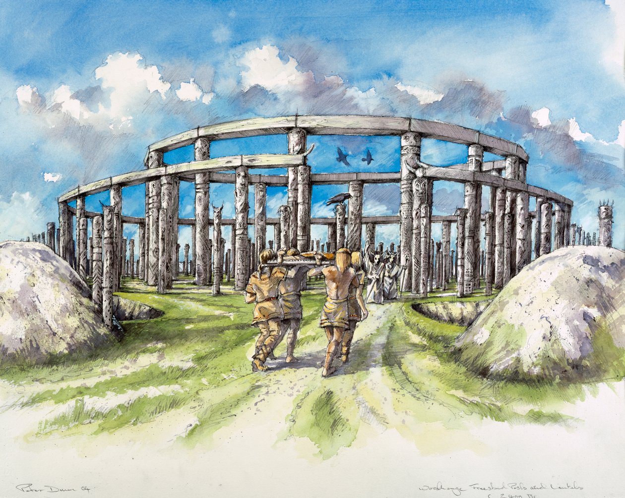 Woodhenge, c25th century BC by Mike Seaforth