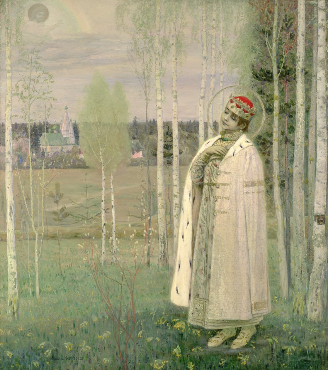 Tsarevich Dimitry, son of the Assassinated Tsar Nicholas by Mikhail Vasilievich Nesterov