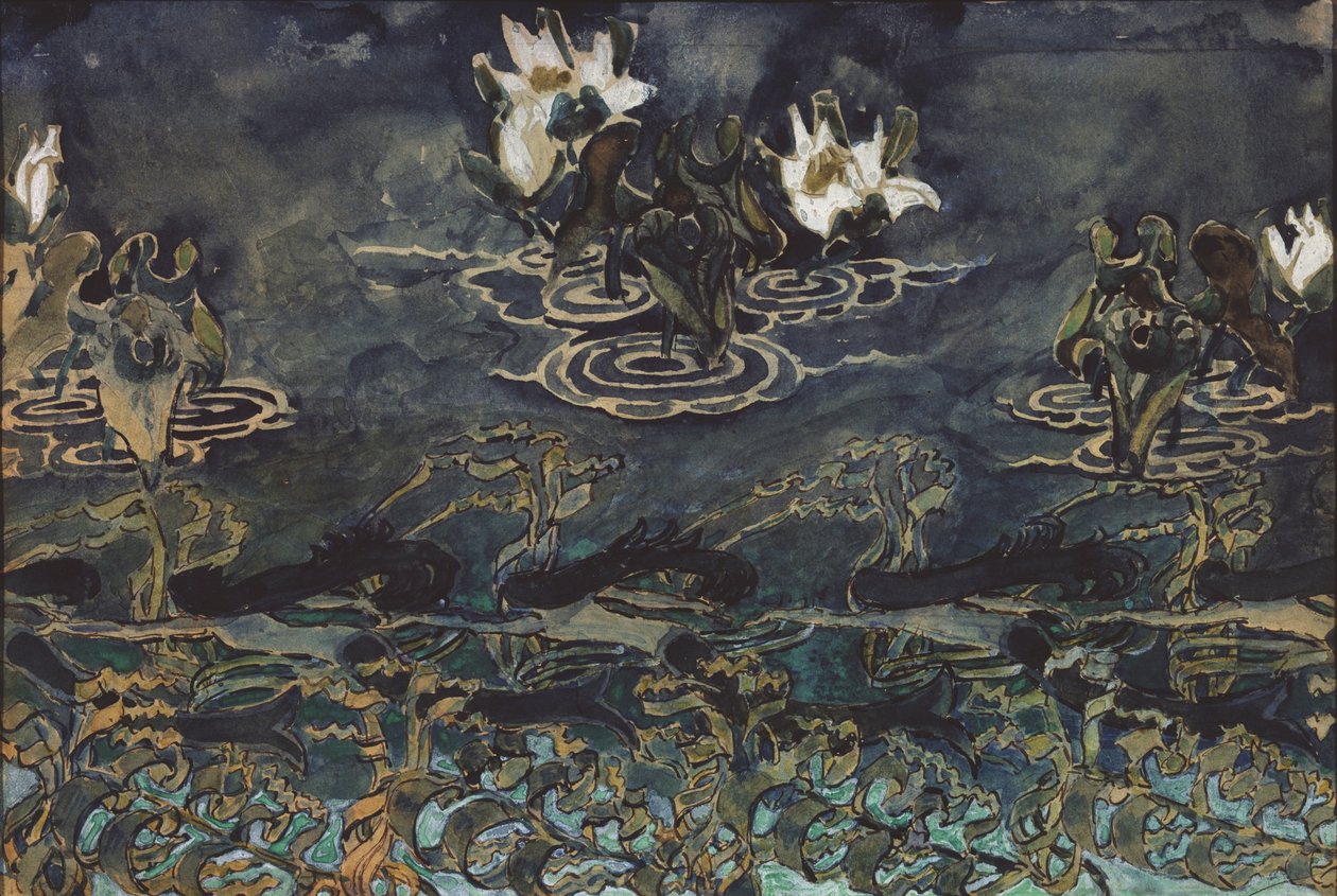 Water Lilies by Mikhail Aleksandrovich Vrubel