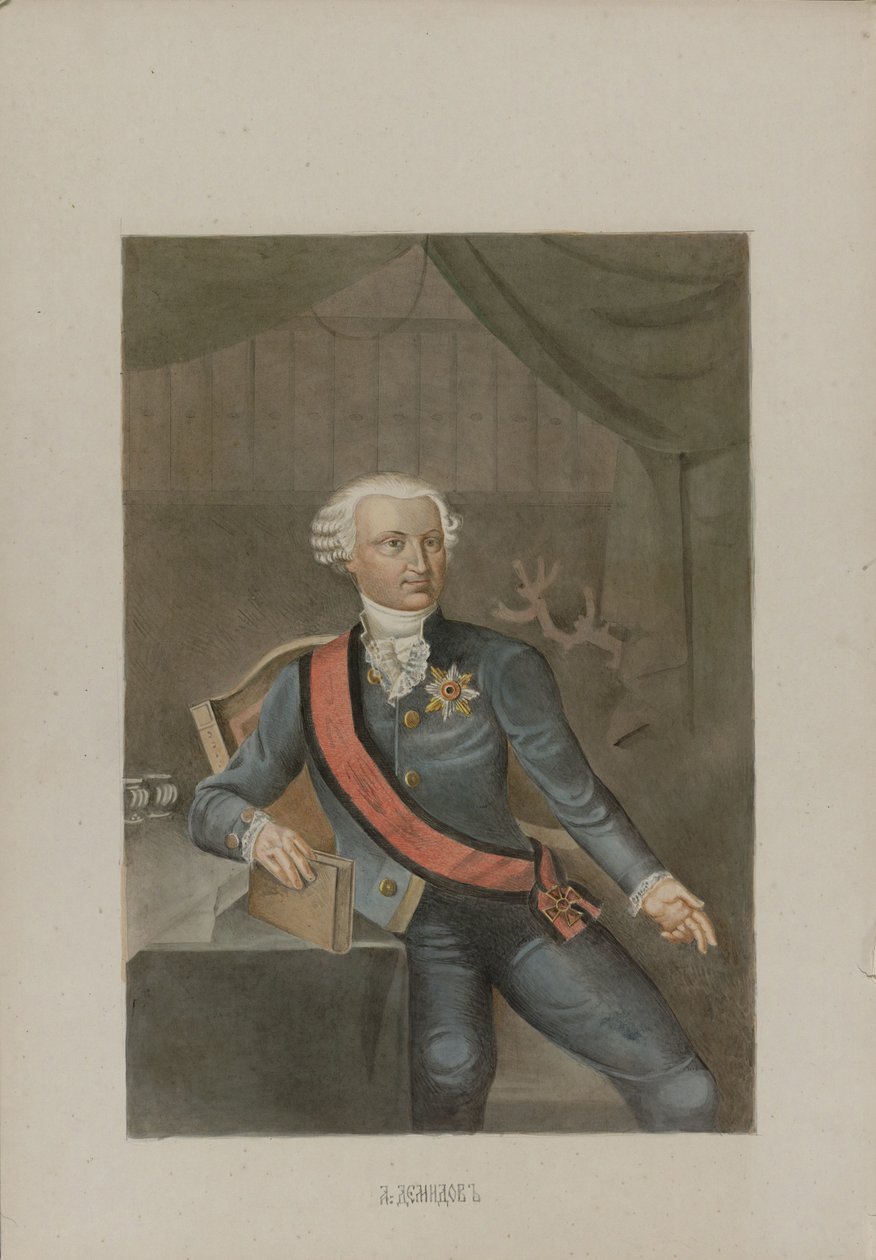 Alexander Grigorievich Demidov 1737-1803, 1862 by Mikhail Stepanovich Znamensky