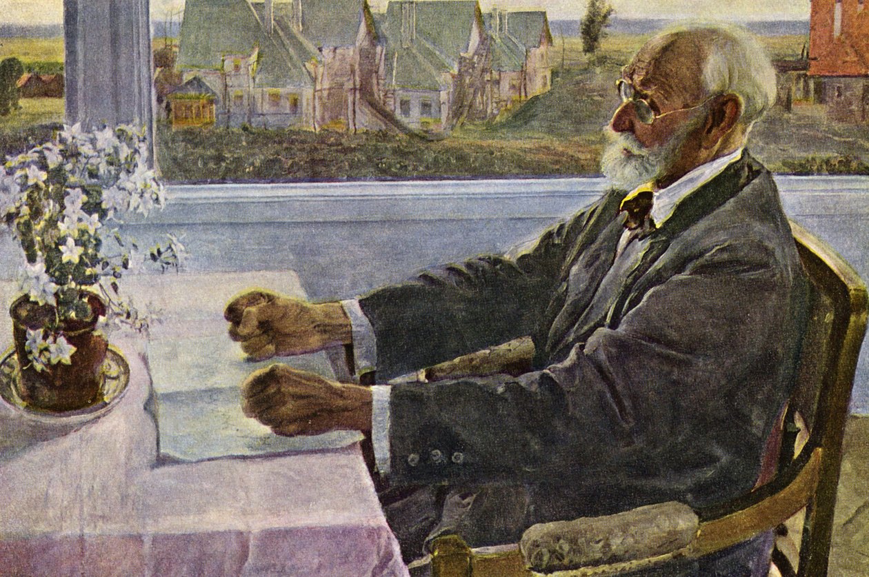Portrait of Academician IP Pavlov by Mikhail Vasilievich Nesterov