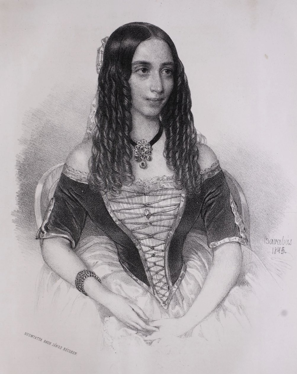 Portrait of Emília Lemouton by Miklós Barabás