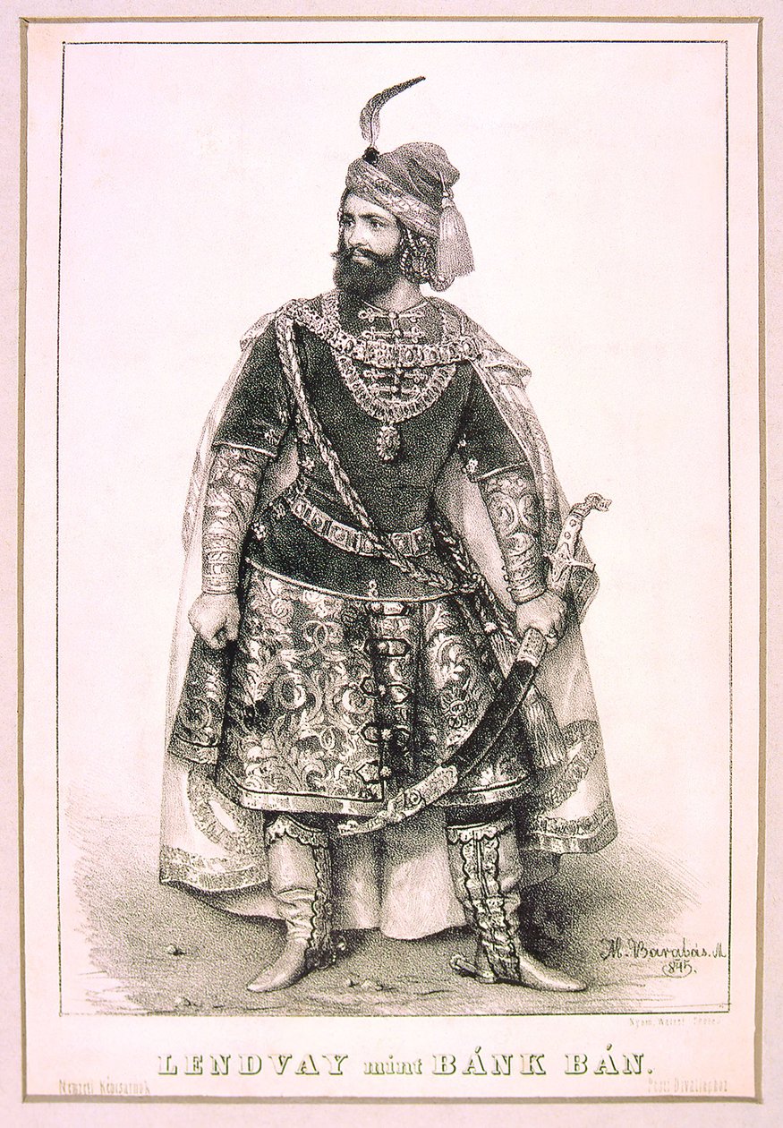 Lendvay Márton as Bánk Bán (1845) by Miklós Barabás