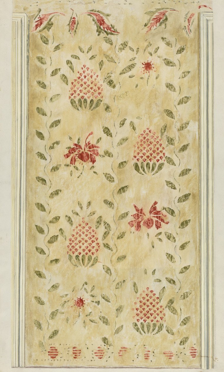 Bedroom Stencil by Mildred E. Bent