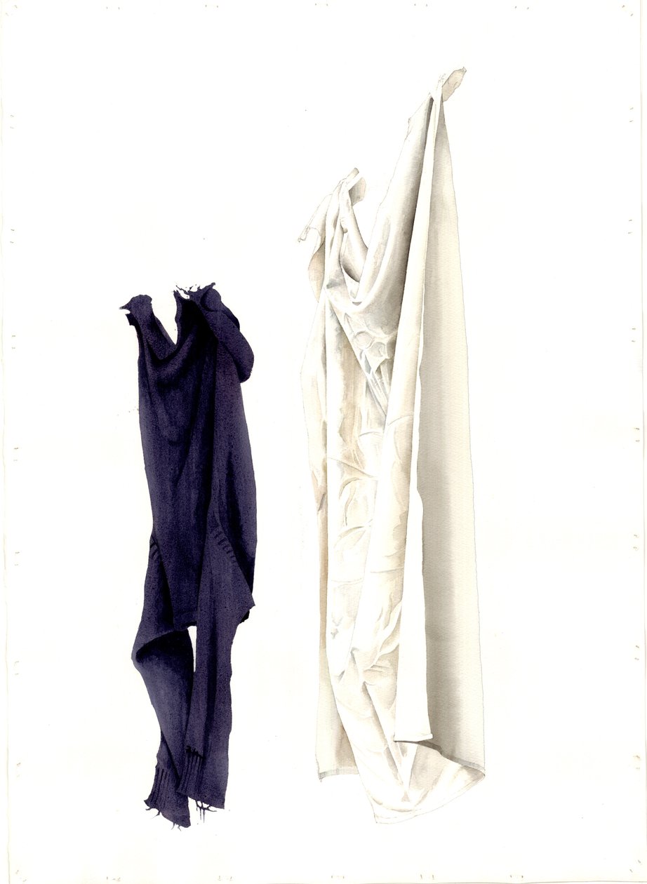Cot Sheet and Old Guernsey, 2004 by Miles Contemporary Artist Thistlethwaite