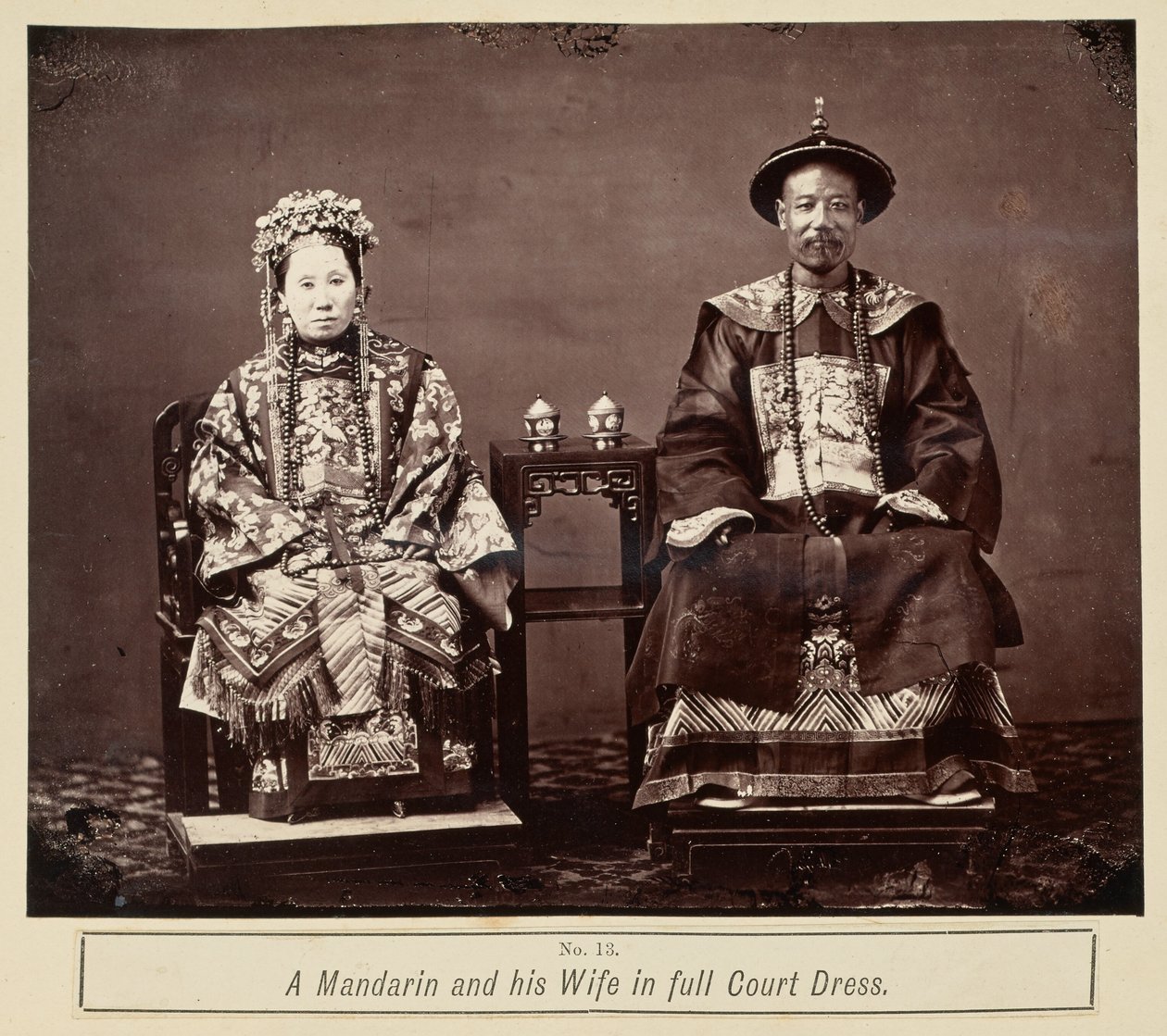 A Mandarin and his Wife in Full Court Dress by Milton M. Miller