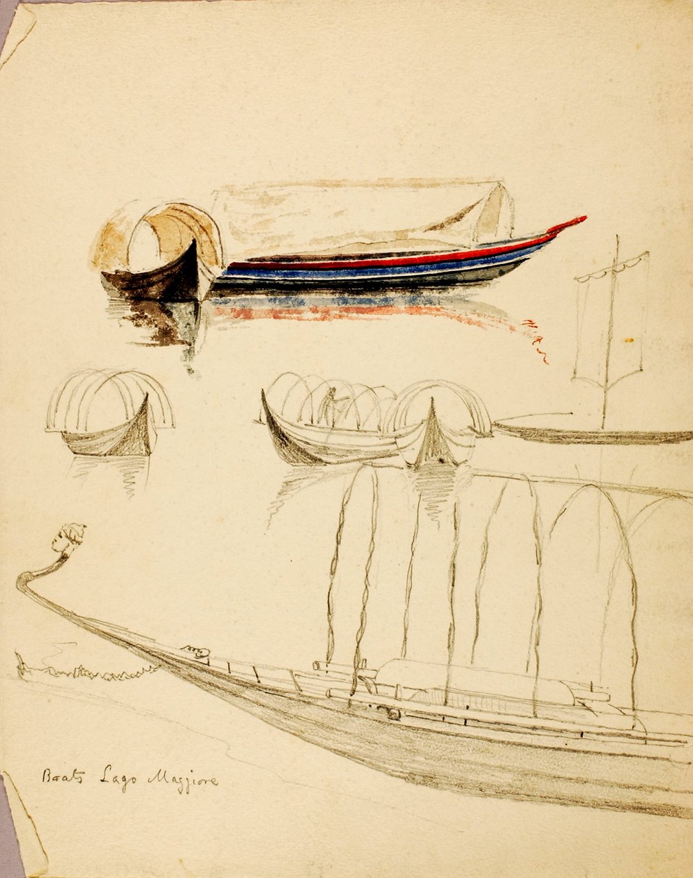 Boats, Lago Maggiore by Miner Kilbourne Kellogg