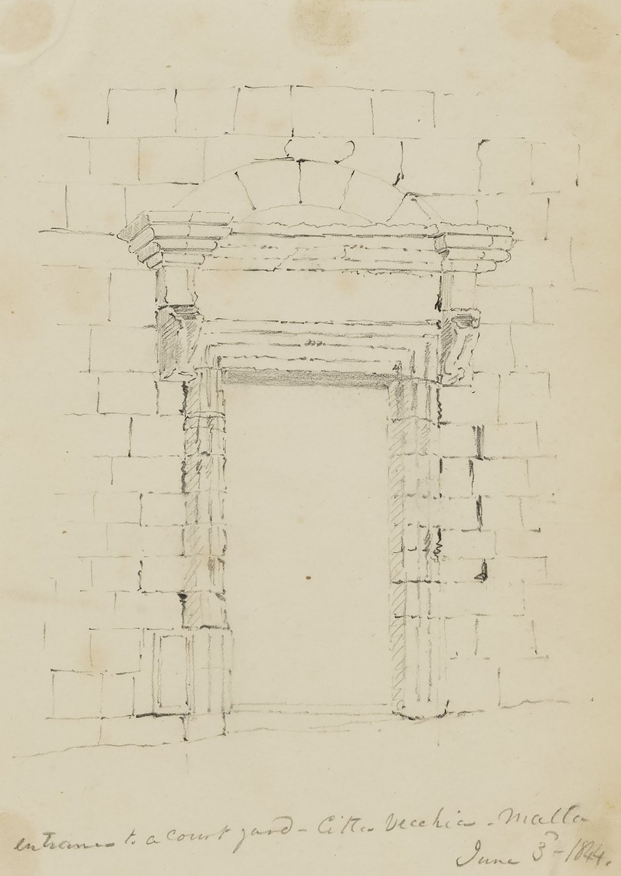 Malta, Entrance to a Courtyard at Citta Vecchia by Miner Kilbourne Kellogg
