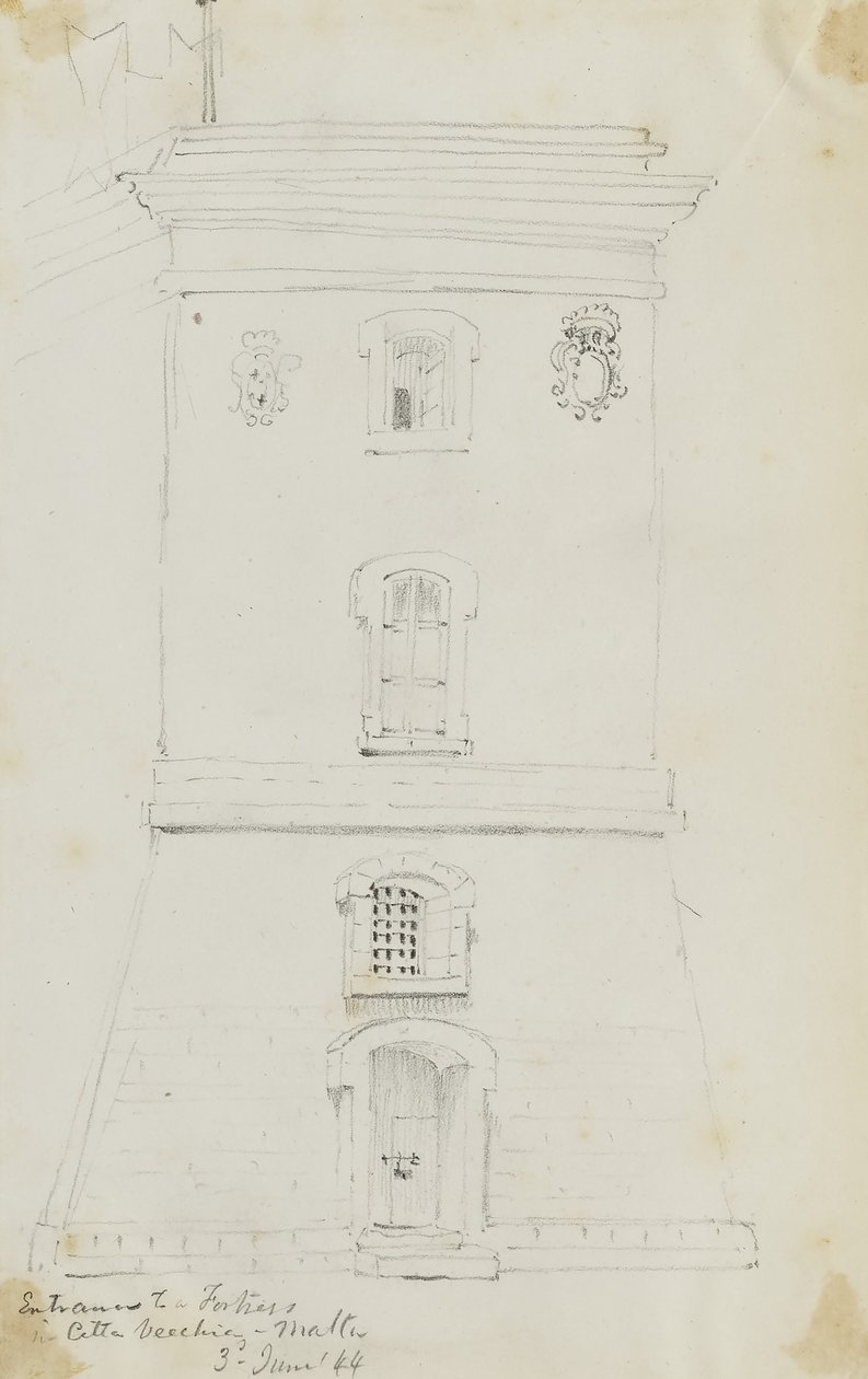 Malta, Entrance to a Fortress in Citta Vecchia by Miner Kilbourne Kellogg