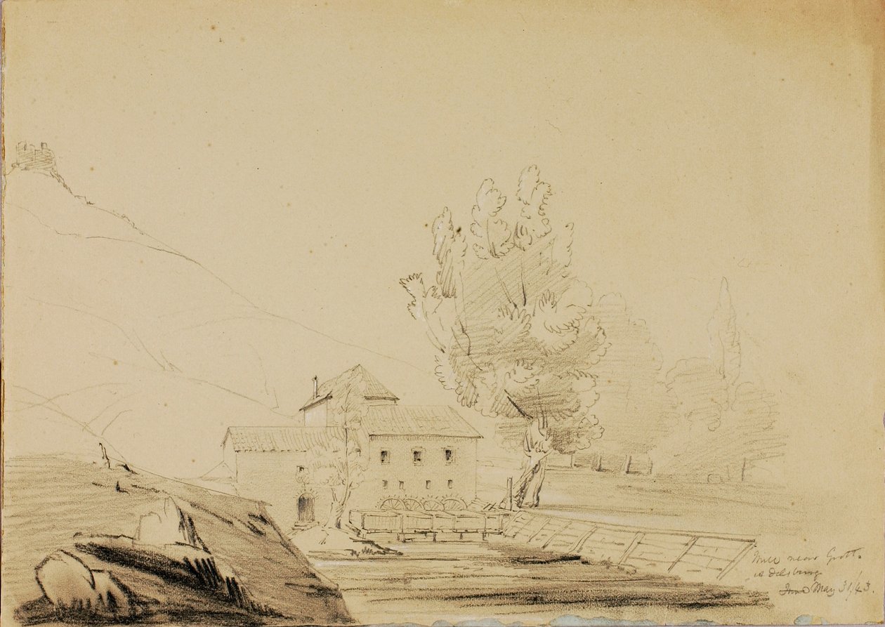 Mill Near Grotto, Aldberg by Miner Kilbourne Kellogg