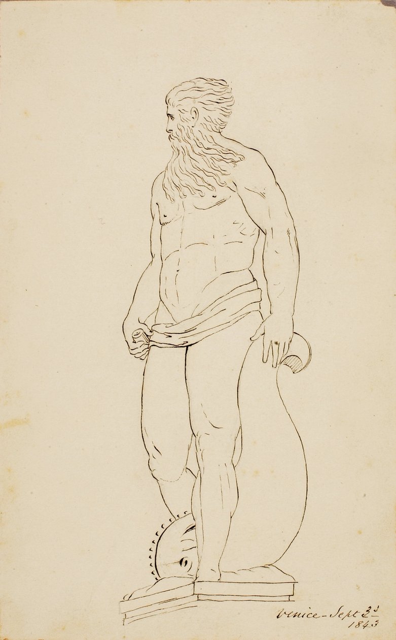 Statue of Neptune, Venice by Miner Kilbourne Kellogg