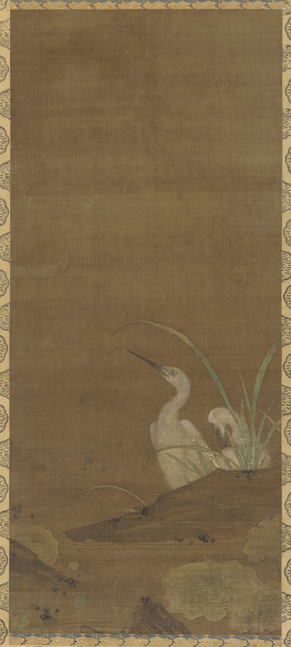 Herons and Water Plants by Ming Dynasty Chinese School