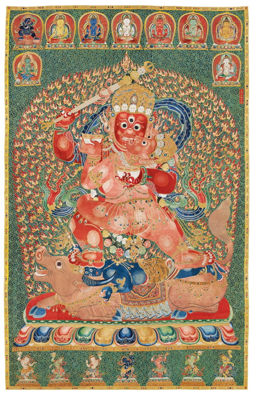 Imperial Embroidered Silk Thangka by Ming Dynasty Chinese School
