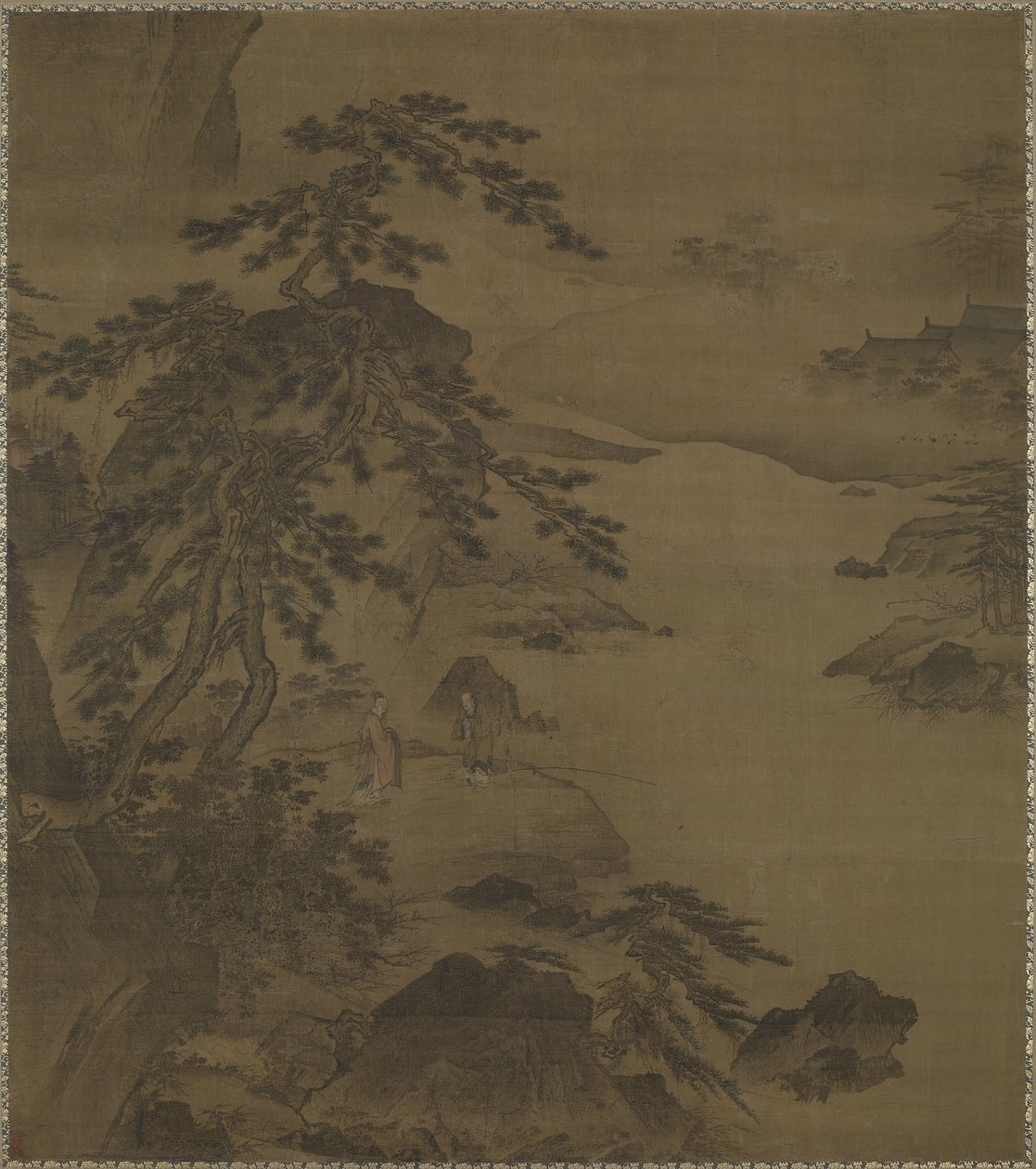 Visiting the Sage at Wei River, Mid-15th Century by Ming Dynasty Chinese School