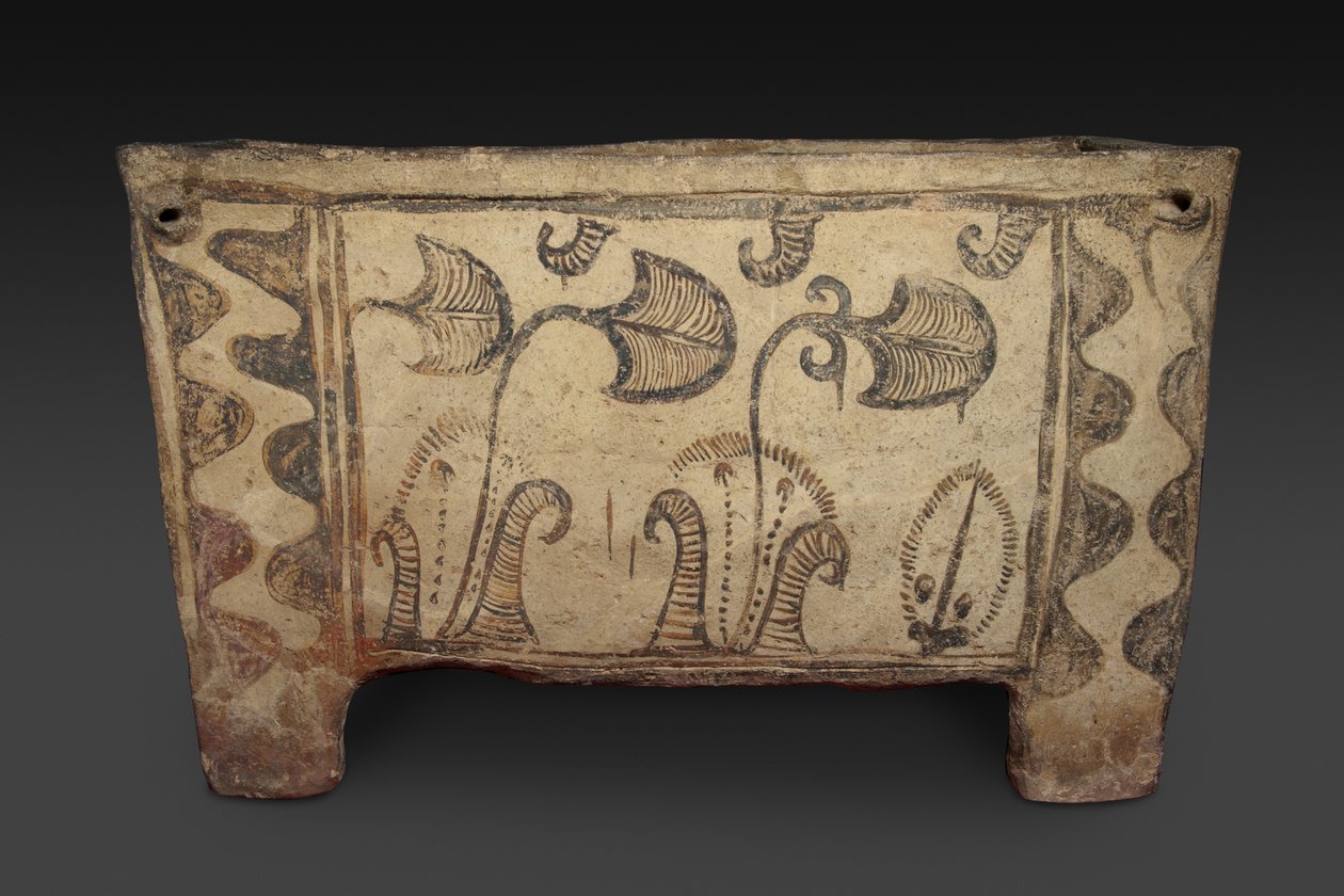 Painted Coffin, Knossos, Crete, c.1500 BC by Minoan