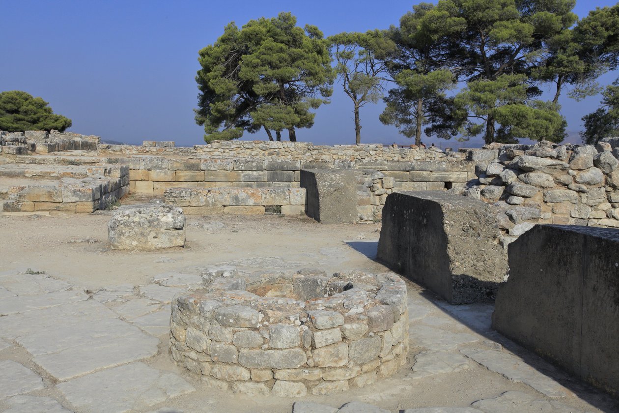Minoan Archeological Site of Phaistos. Part of the North East Complex by Minoan