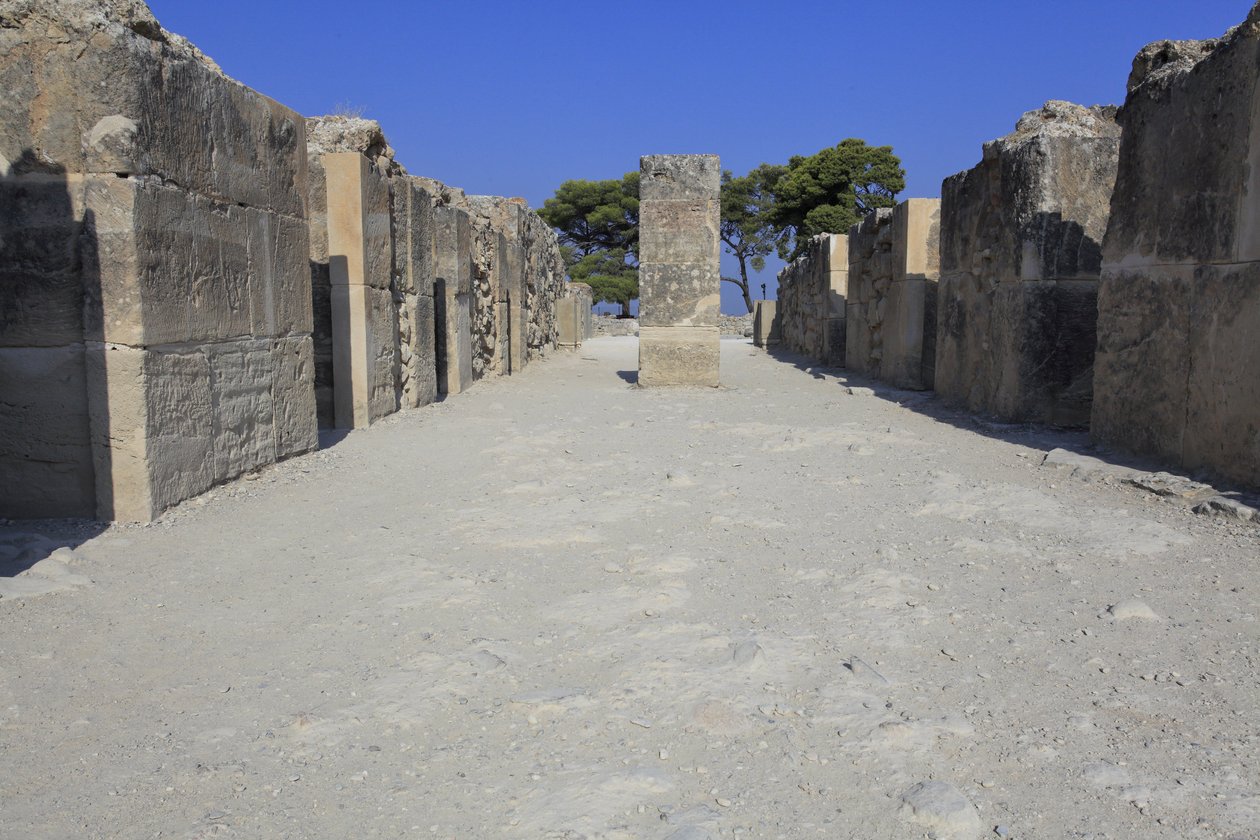 Minoan Archeological Site of Phaistos. The West Magazines by Minoan