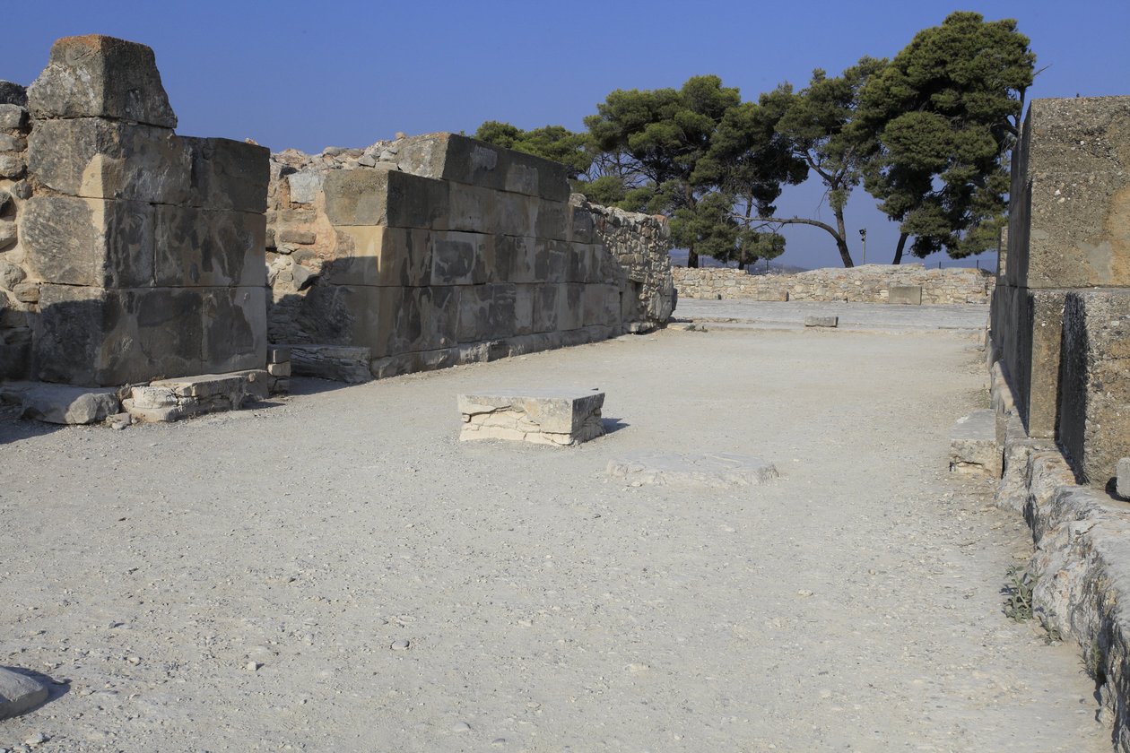 Minoan Archeological Site of Phaistos. The West Magazines by Minoan