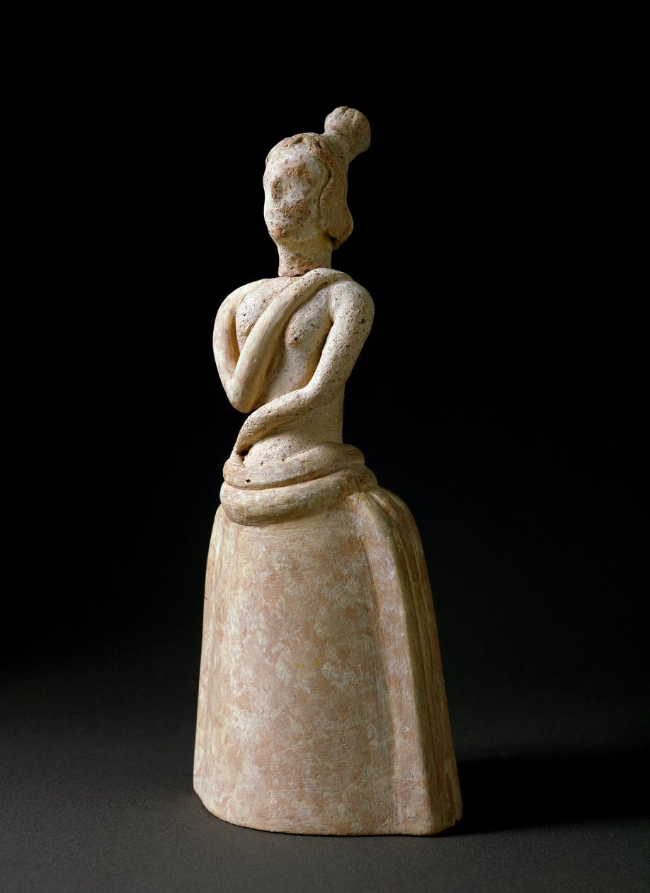 Terracotta figurine of woman in an attitude of worship by Minoan