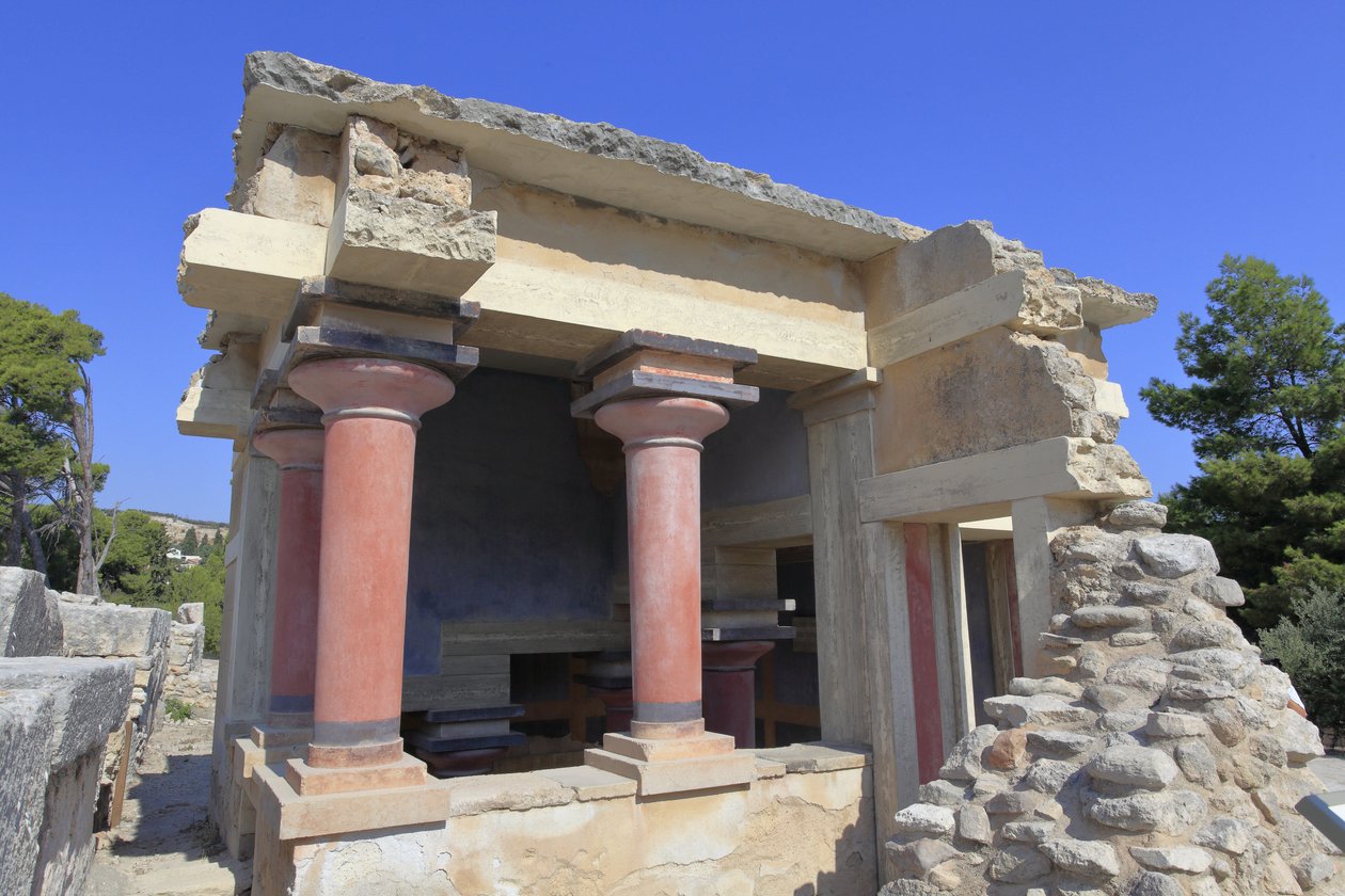 Minoan Archeological Site of Knossos, North Lustral Basins by Minoan