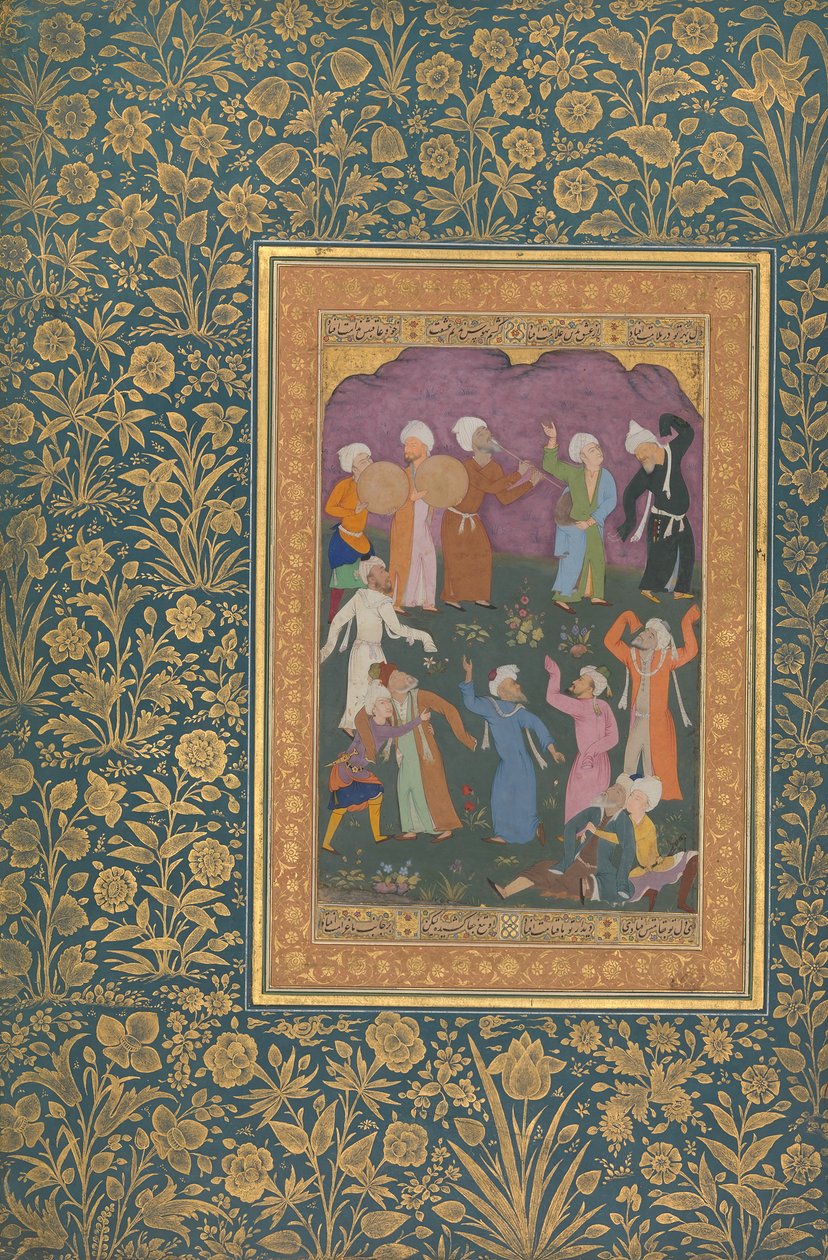 Dancing Dervishes, Folio from the Shah Jahan Album by Mir 