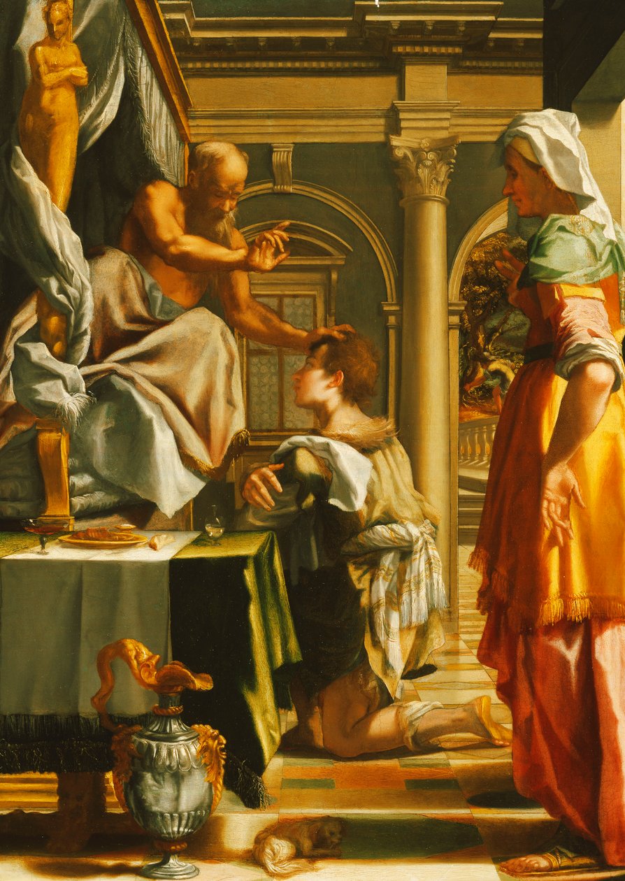 Isaac Blessing Jacob by Mirabello Cavalori