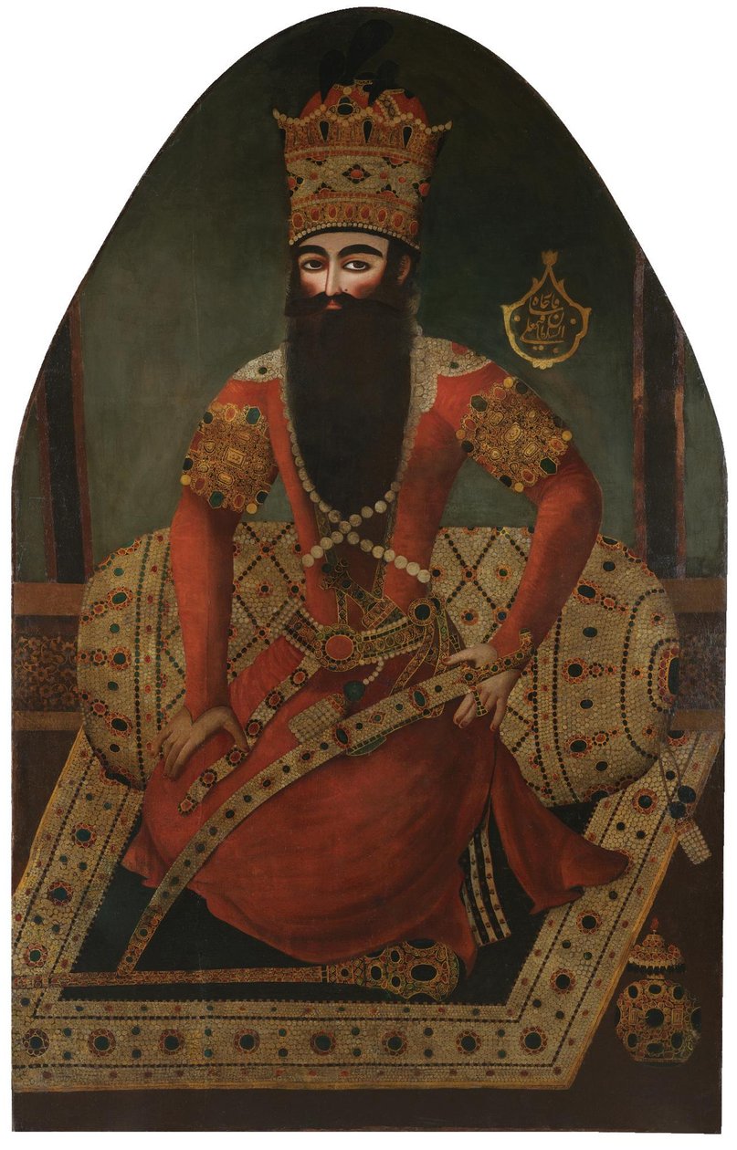 Portrait of Fath Ali Shah 1797-1834 by Mirza Baba