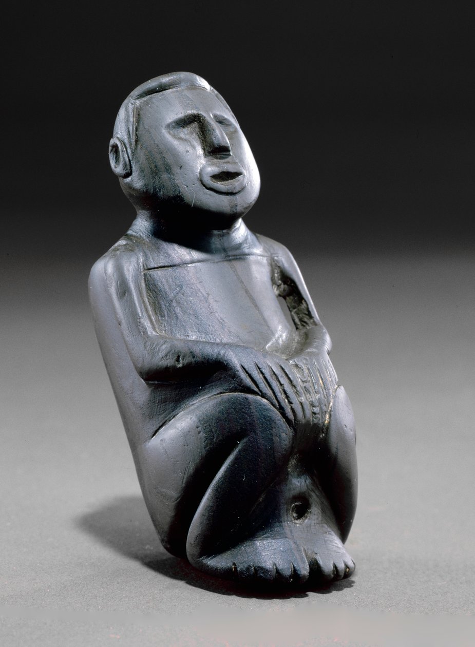 Male effigy pipe by Mississippian culture
