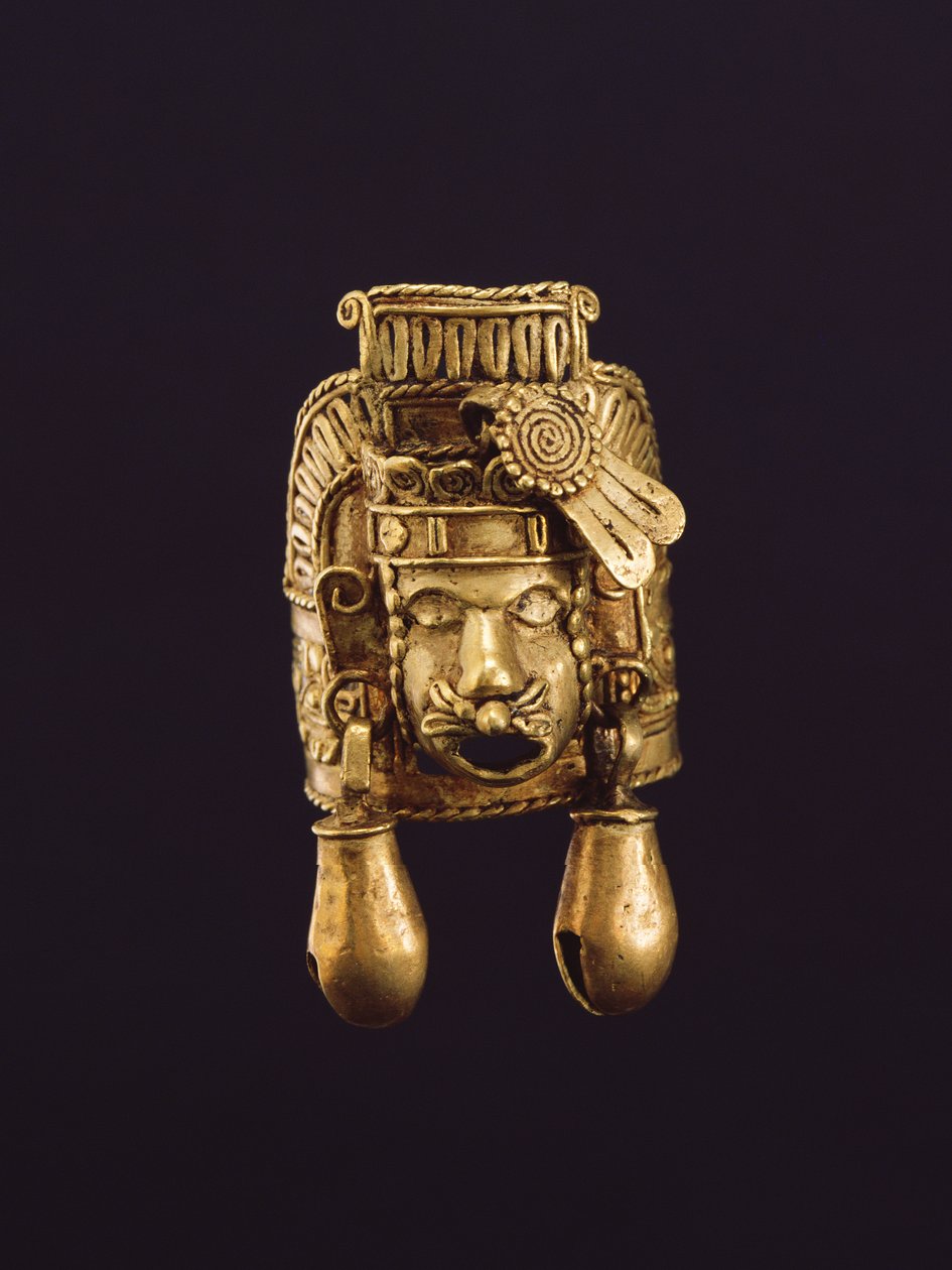 Ring with the Wind God Ehecatl by Mixtec