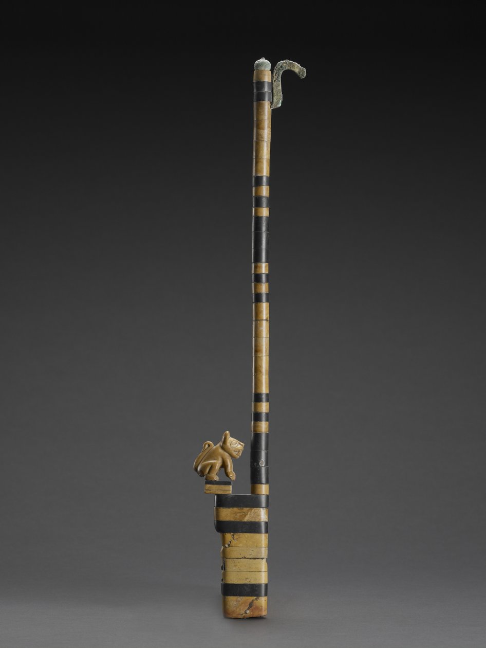 Atlatl with Feline by Moche Moche