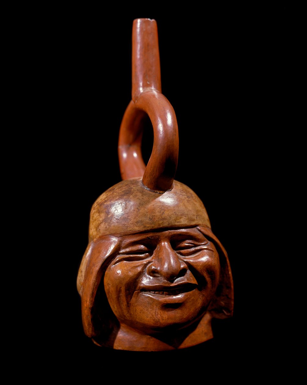 Precolombian art, Mochica civilization: anthropomorphic vase called 