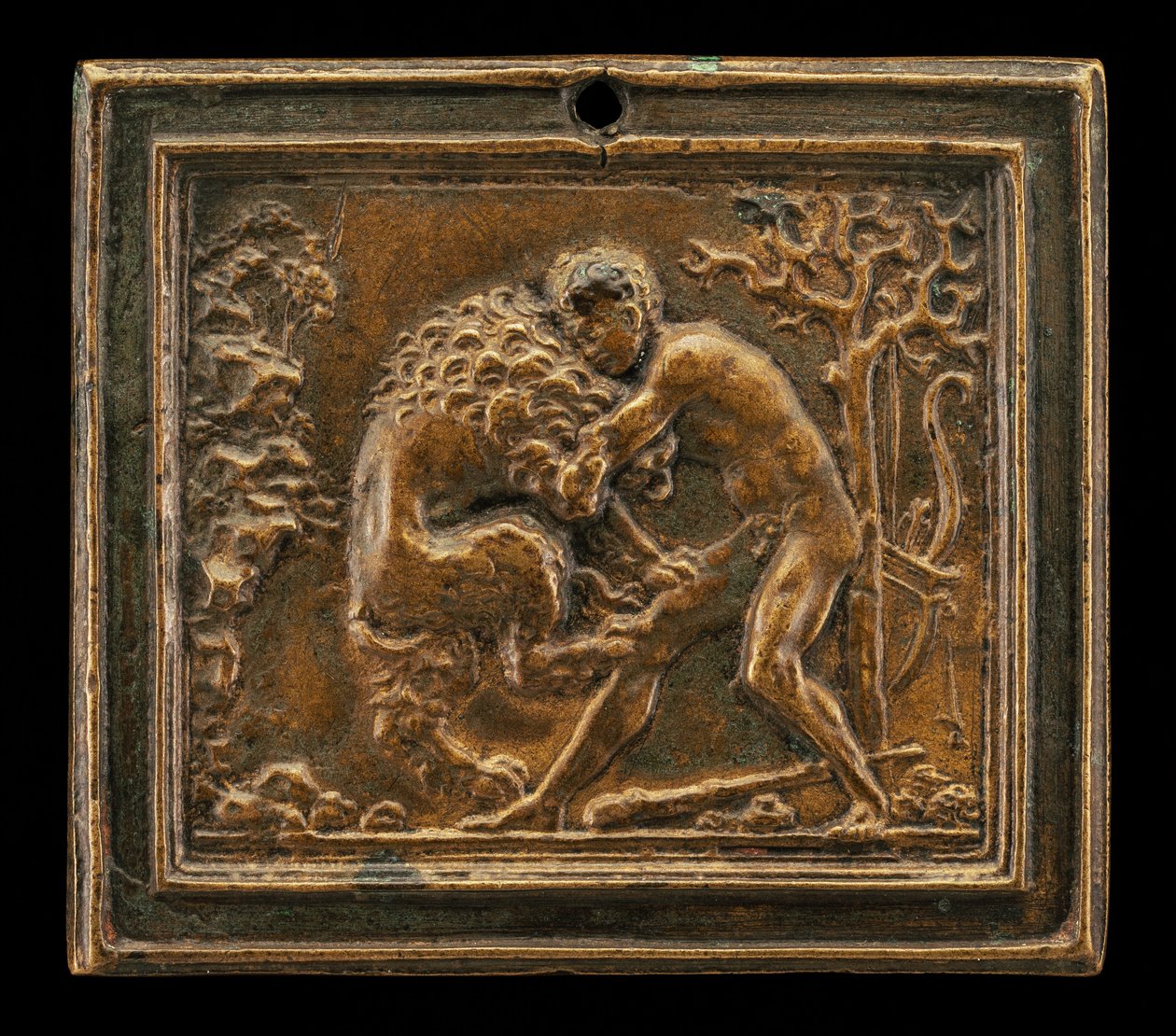Hercules and the Nemean Lion by Moderno