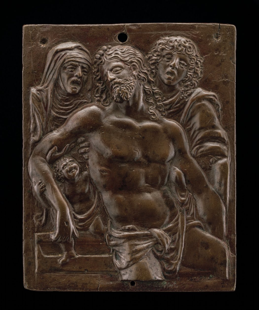 The Dead Christ Supported by the Virgin and Saint John by Moderno