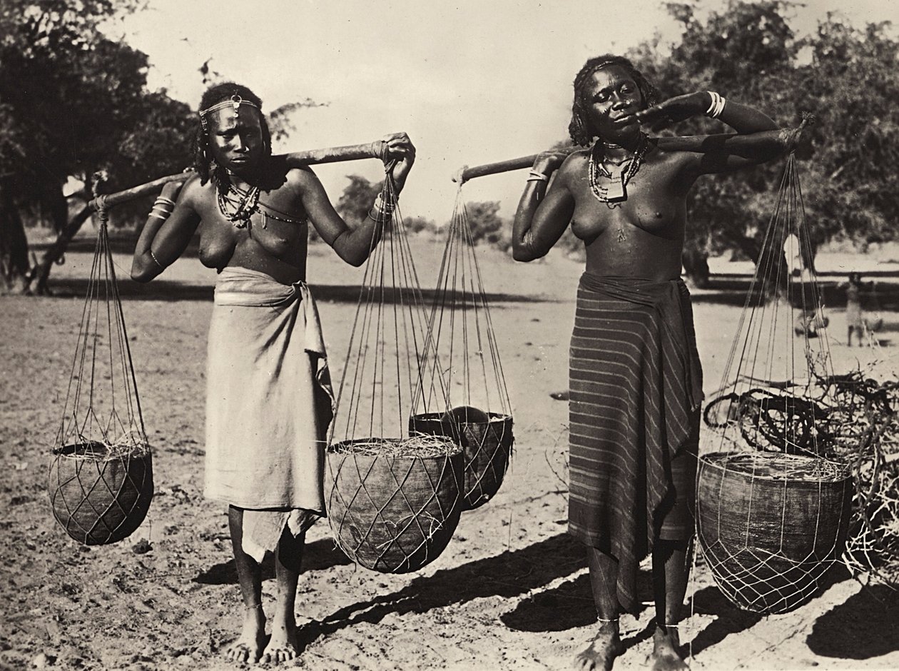 Building an Empire in the Fascist age: Cunama women carrying water, 1936 by Modestino Baldinetti