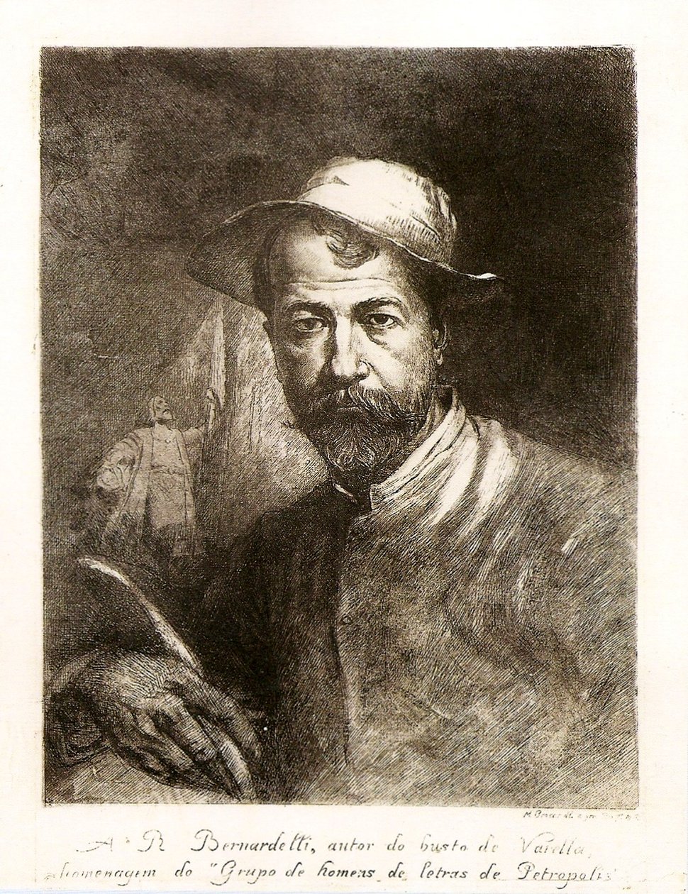 Portrait of Rodolpho Bernardelli by Modesto Brocos