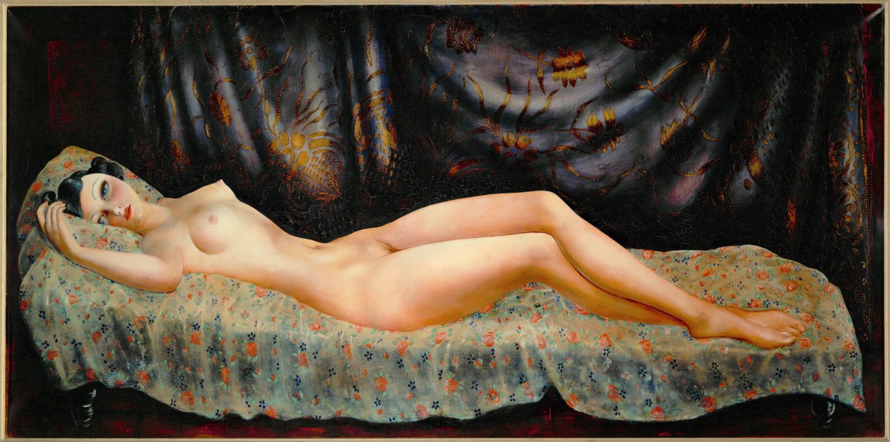 Nude Portrait of Arletty by Moise Kisling