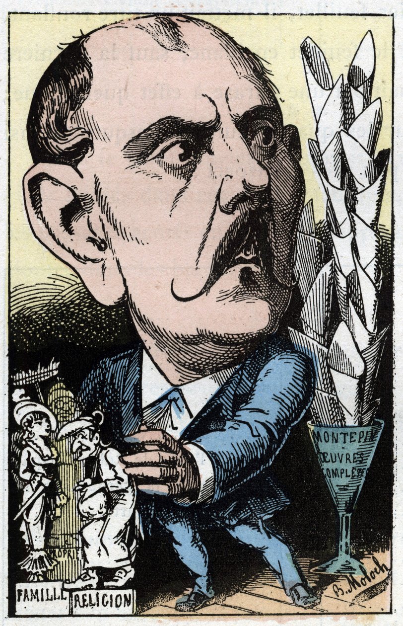 Portrait of Xavier de Montepin, French writer by Moloch