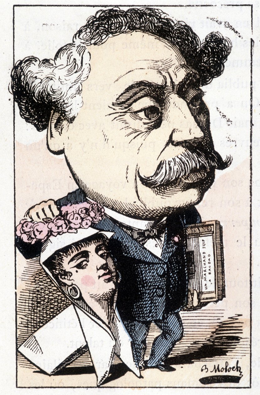 Cartoon by Alexandre Dumas Fils by Moloch