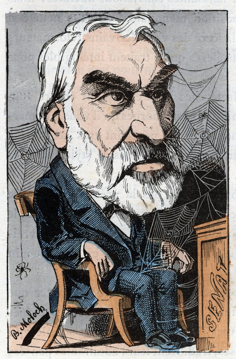 Eugene Pelletan (1813-1884), French literary journalist and politician in 