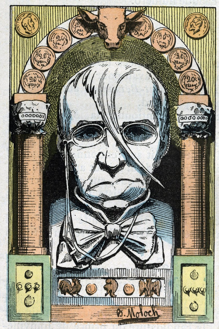 Portrait of Emile de Girardin, French Journalist, Publicist and Politician (1806-1881) by Moloch
