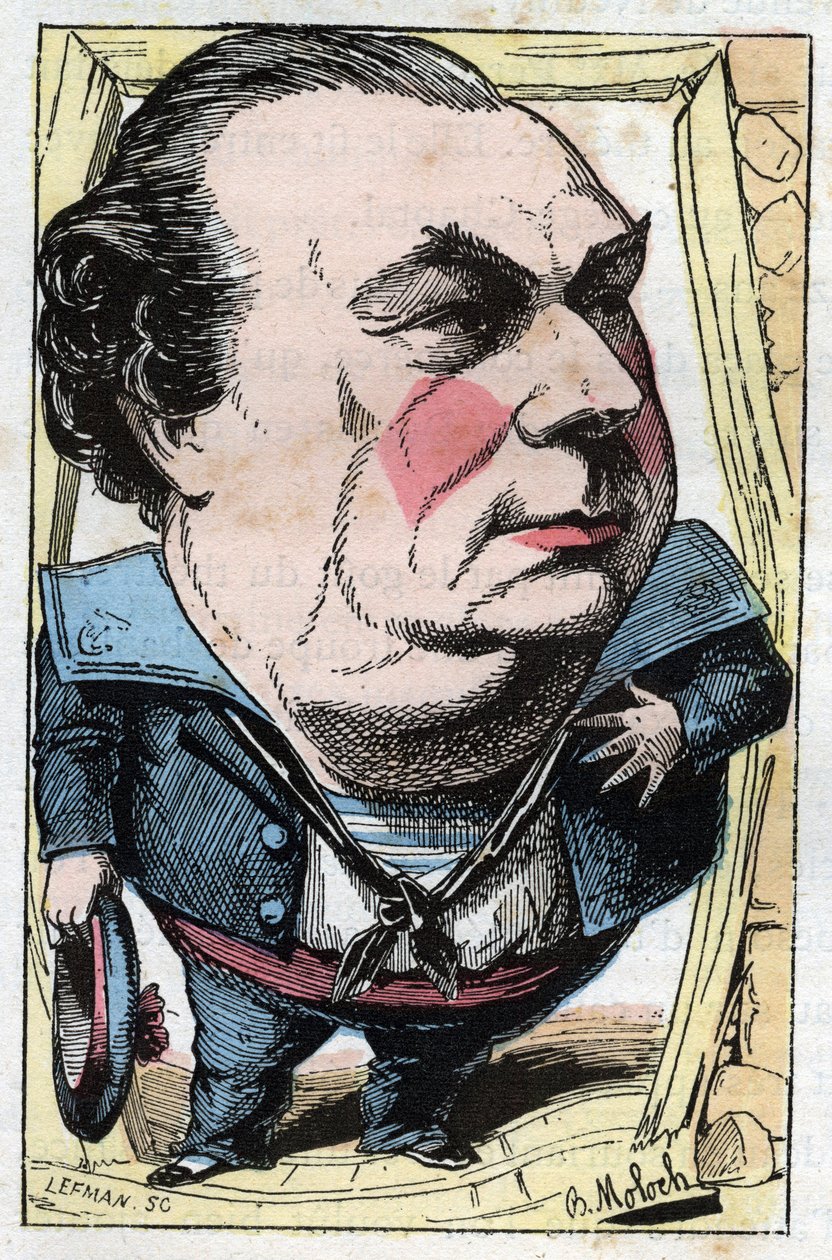Portrait of Francois Dumaine (1831-1893), French comedian by Moloch